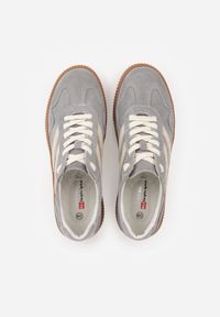 Born2be - Ciemnoszare Zamszowe Sneakersy w Stylu Kultowych Tenisówek ze Skórzaną Wkładką Berosele. Okazja: na co dzień. Kolor: szary. Materiał: zamsz, skóra #9