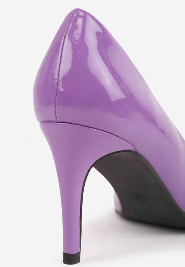 Born2be - Fioletowe Klasyczne Lakierowane Szpilki Vices Naoise. Kolor: fioletowy. Materiał: lakier. Obcas: na szpilce. Styl: klasyczny