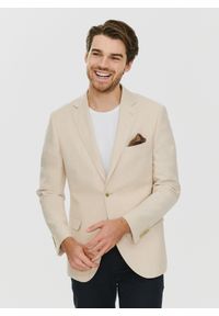 Pako Lorente - PAKO LORENTE – Lniana marynarka męska w kolorze beżowym. Okazja: na co dzień. Kolor: beżowy, niebieski, oliwkowy. Materiał: len. Styl: casual #7