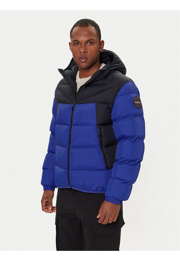 Napapijri Kurtka zimowa A-Molveno NP0A88V2 Niebieski Regular Fit. Kolor: niebieski. Materiał: syntetyk. Sezon: zima