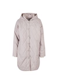 Kurtka parka damska z kapturem Urban Classics Oversized Diamond Quilted. Typ kołnierza: kaptur. Kolor: szary. Sezon: zima #1