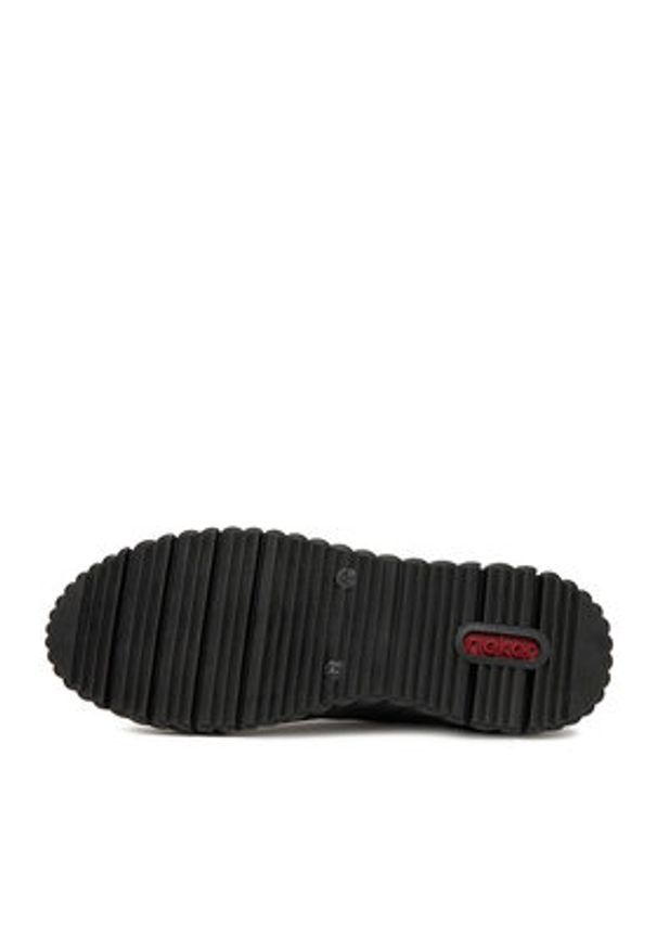 Rieker Sneakersy N2501-90 Złoty. Kolor: złoty. Materiał: skóra