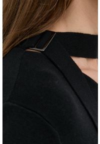 Silvian Heach Sweter z domieszką wełny damski kolor czarny. Kolor: czarny. Materiał: wełna. Długość rękawa: długi rękaw. Długość: długie #5