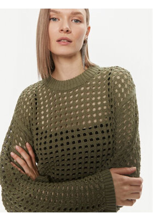 JDY Sweter Ronda 15317229 Zielony Regular Fit. Kolor: zielony. Materiał: syntetyk
