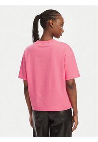 Hugo - HUGO T-Shirt Signature 50556807 Różowy Regular Fit. Kolor: różowy. Materiał: bawełna #2