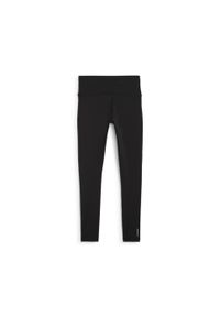 Puma - Damskie żebrowane legginsy treningowe CLOUDSPUN PUMA Black. Kolor: czarny