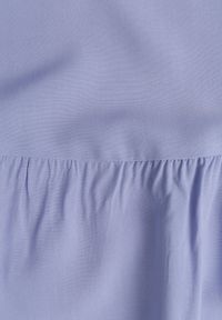 Born2be - Jasnoniebieska Wiskozowa Spódnica Maxi Rozkloszowana z Paskami Saosa. Okazja: na co dzień. Kolor: niebieski. Materiał: wiskoza. Wzór: paski. Styl: casual, klasyczny #8