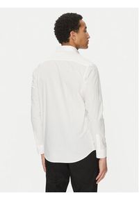 Karl Lagerfeld - KARL LAGERFELD Koszula 605911 552671 Biały Slim Fit. Typ kołnierza: dekolt w karo. Kolor: biały. Materiał: bawełna #5