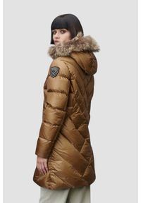 Blauer USA - BLAUER Brązowa damska kurtka Althea Raincoat Long Jackets. Kolor: brązowy. Materiał: poliamid. Długość rękawa: długi rękaw. Długość: długie #4