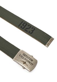 Aeronautica Militare Pasek Męski 252CI0317UCT03585 Zielony. Kolor: zielony. Materiał: materiał #3