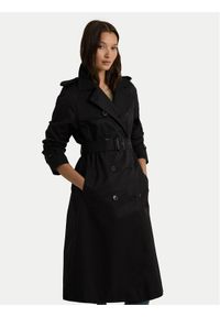 Lauren Ralph Lauren Trencz 297951259001 Czarny Straight Fit. Kolor: czarny. Materiał: syntetyk, bawełna #1