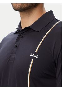 BOSS Polo Game 3 50563363 Granatowy Regular Fit. Typ kołnierza: polo. Kolor: niebieski. Materiał: syntetyk #4