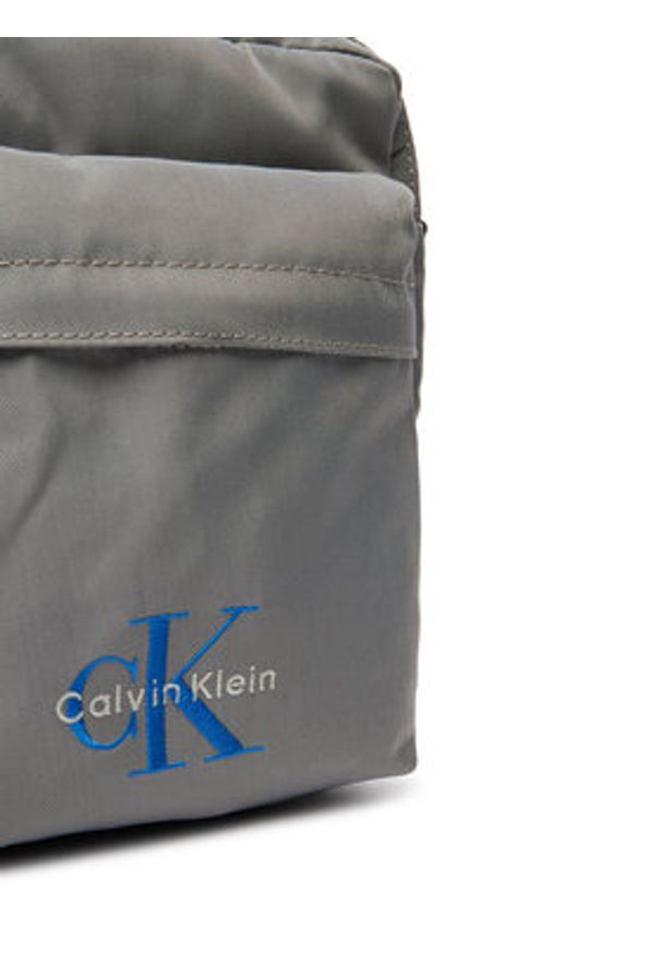 Calvin Klein Saszetka Bold Reporter LV04D3421G Szary. Kolor: szary. Materiał: materiał