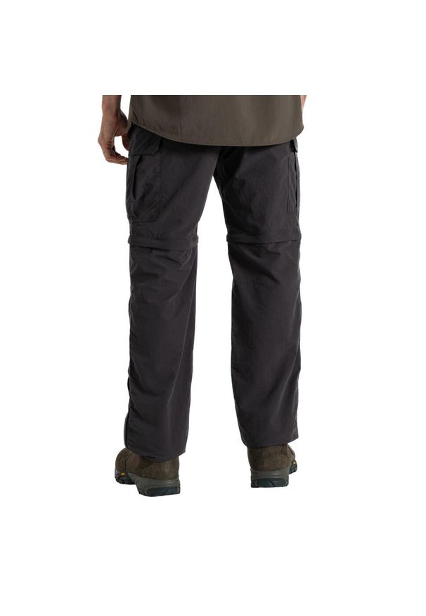 CRAGHOPPERS - Spodnie Męskie NosiLife III Convertible Cargo Trousers. Kolor: czarny, zielony, brązowy, wielokolorowy. Sezon: lato. Sport: turystyka piesza