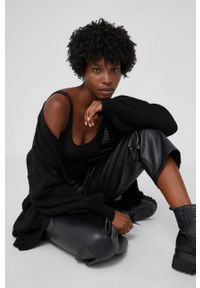 Answear Lab Kardigan wełniany damski kolor czarny. Kolor: czarny. Materiał: wełna. Styl: wakacyjny #1