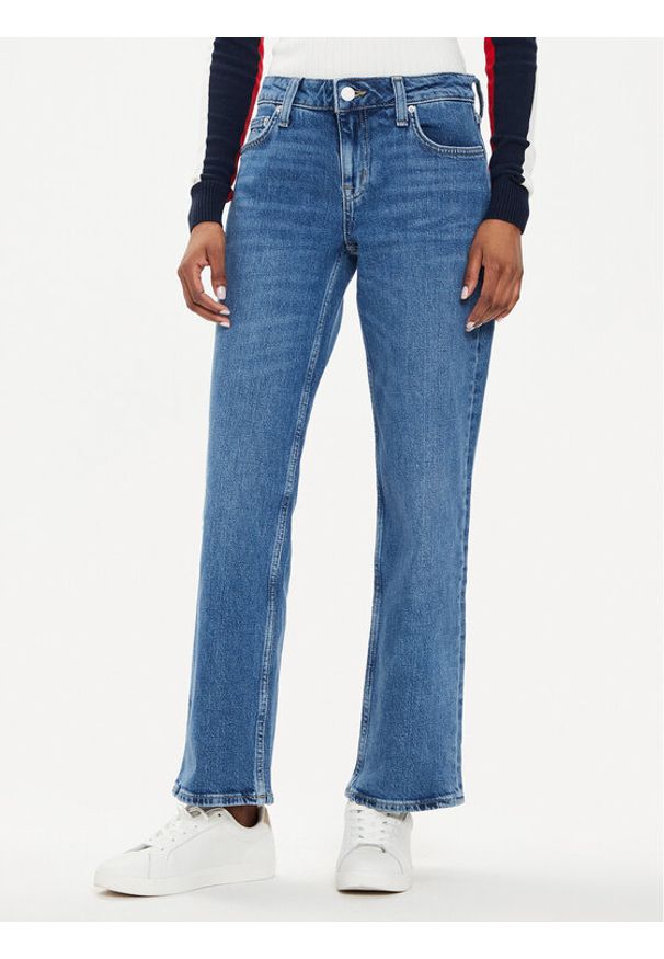 Tommy Jeans Jeansy Sophie DW0DW19263 Niebieski Straight Fit. Kolor: niebieski
