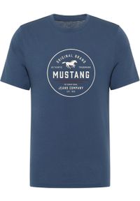 Męski T-Shirt Mustang Style Alex Dark Denim 1017333 5242. Materiał: denim