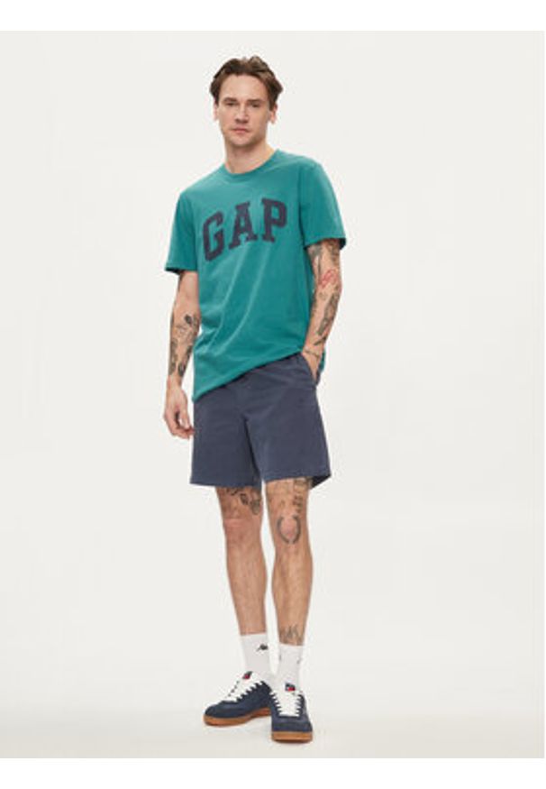 GAP - Gap Szorty materiałowe 880828-04 Niebieski Regular Fit. Kolor: niebieski. Materiał: bawełna