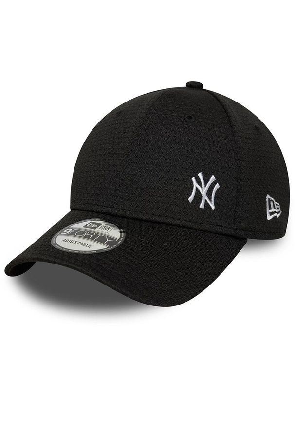 Czapka unisex New Era New York Yankees MLB Flawless Mesh 9FORTY 60691115 - czarna. Kolor: czarny. Materiał: mesh. Wzór: haft. Styl: elegancki, klasyczny
