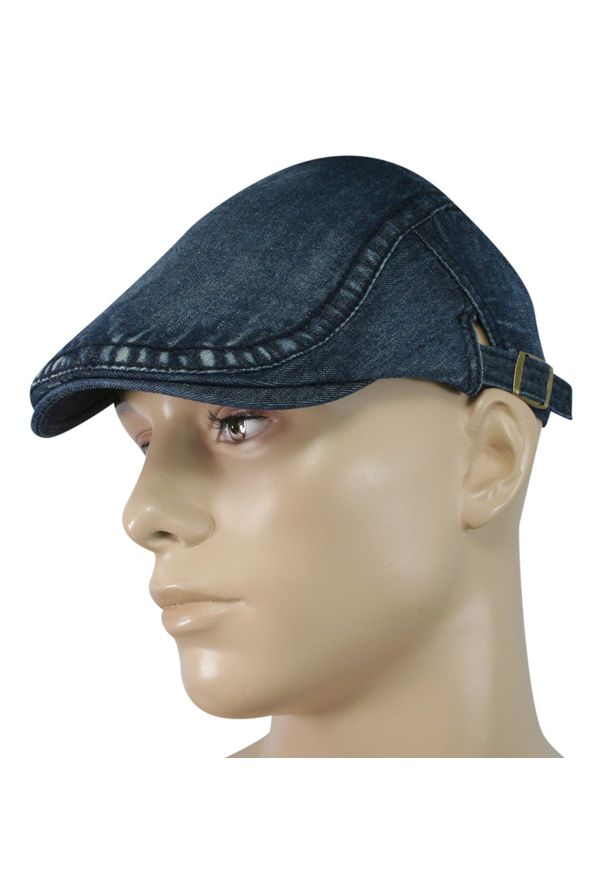 Pako Jeans - Kaszkiet Jeansowy, Ciemny, Bawełniany, Przewiewny, 100% Bawełna, z Regulacją -PAKO JEANS. Kolor: niebieski. Materiał: bawełna. Sezon: lato