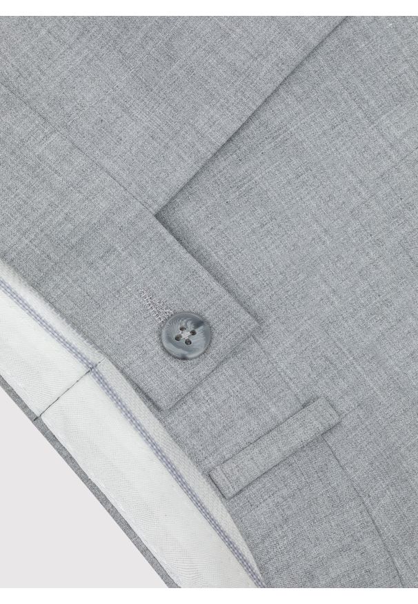 Pako Lorente - PAKO LORENTE – Męskie jasnoszare spodnie garniturowe. Kolor: szary. Materiał: wiskoza, poliester, elastan