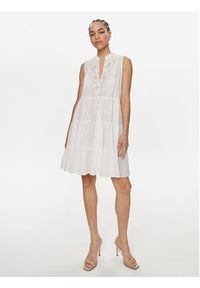 LOLA CASADEMUNT Sukienka letnia LS2416032 Biały Relaxed Fit. Kolor: biały. Materiał: bawełna. Sezon: lato #5