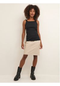 Kaffe Top Carna 10507348 Czarny Shaped Fit. Kolor: czarny. Materiał: bawełna #4