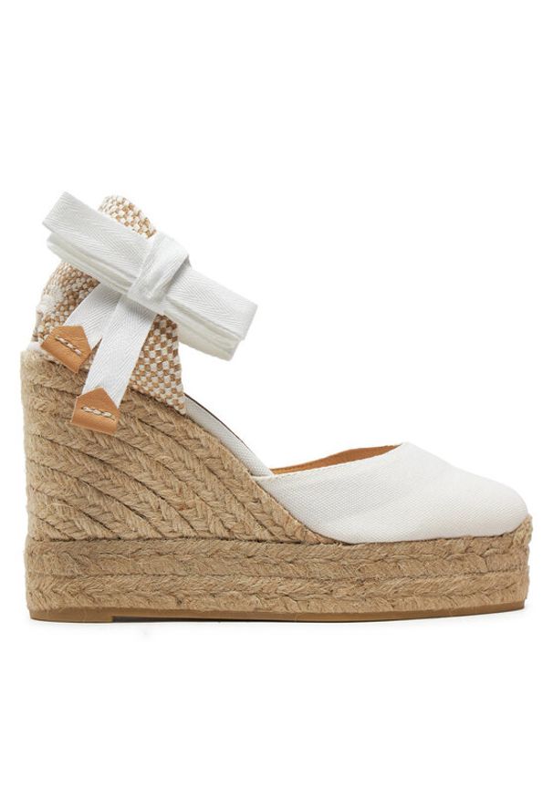 Castañer Espadryle Carina/8Ed/001 020961 Biały. Kolor: biały. Materiał: materiał