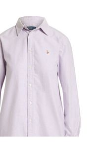 Polo Ralph Lauren Koszula 211970736506 Fioletowy Relaxed Fit. Typ kołnierza: polo. Kolor: fioletowy. Materiał: bawełna #6