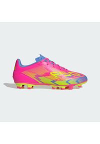 Adidas - Buty F50 Club FG/MG. Kolor: różowy, niebieski, wielokolorowy, żółty. Sport: piłka nożna #1
