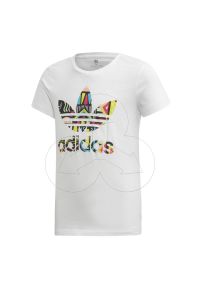 Adidas - Koszulka dziecięca adidas Originals ED7871. Materiał: dzianina, bawełna. Długość rękawa: krótki rękaw. Długość: krótkie. Sezon: lato. Styl: retro, klasyczny, sportowy #1