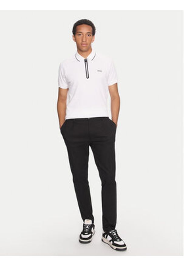 BOSS - Boss Polo Philix 50519760 Biały Regular Fit. Typ kołnierza: polo. Kolor: biały. Materiał: bawełna