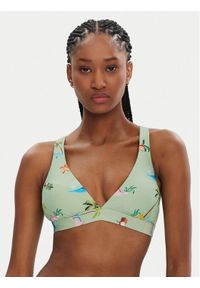 Seafolly Góra od bikini Isla Palm 31514MF216 Zielony. Kolor: zielony. Materiał: syntetyk