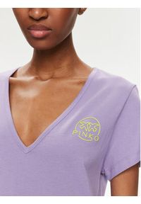 Pinko T-Shirt Turbato 100372 A151 Fioletowy Regular Fit. Kolor: fioletowy. Materiał: bawełna #2