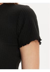 only - ONLY T-Shirt Emma 15201206 Czarny Regular Fit. Kolor: czarny. Materiał: syntetyk