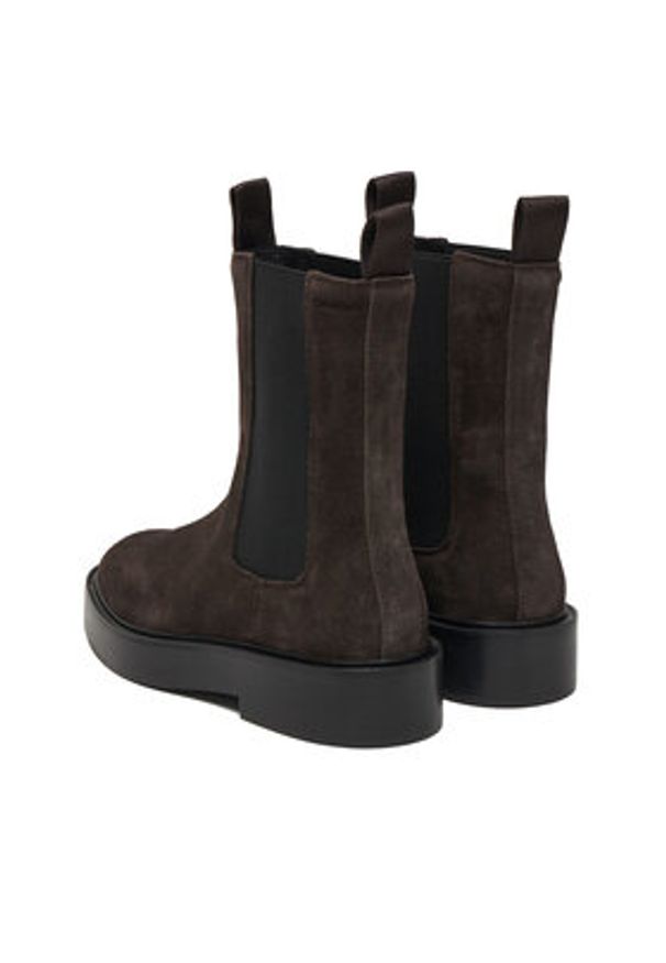 Calvin Klein Sztyblety YW0YW01969 Brązowy. Kolor: brązowy. Materiał: zamsz, skóra