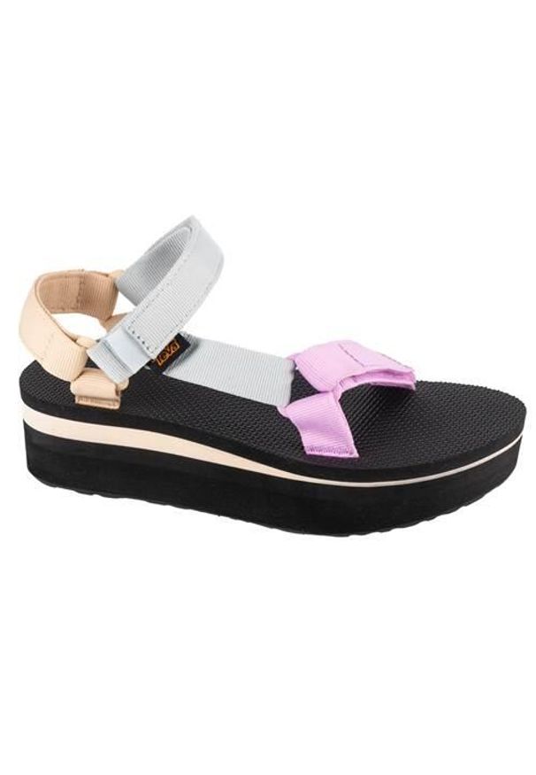 Buty do chodzenia damskie Teva Flatform Universal. Kolor: wielokolorowy, różowy, beżowy. Materiał: guma, materiał, tkanina, syntetyk. Sport: turystyka piesza