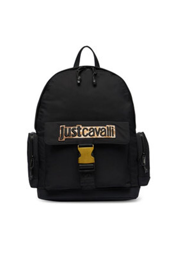 Just Cavalli Plecak 80QA4B20 ZSD81 Czarny. Kolor: czarny. Materiał: materiał