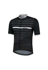 ROGELLI - Koszulka rowerowa męska Rogelli STRIPE. Kolor: czarny, biały, wielokolorowy. Sport: kolarstwo #1