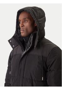 Karl Lagerfeld - KARL LAGERFELD Kurtka zimowa 455001 554501 Czarny Regular Fit. Typ kołnierza: dekolt w karo. Kolor: czarny. Materiał: syntetyk. Sezon: zima