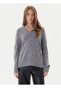 Calvin Klein Jeans Sweter Chunky LV044D328G Szary Regular Fit. Kolor: szary. Materiał: syntetyk