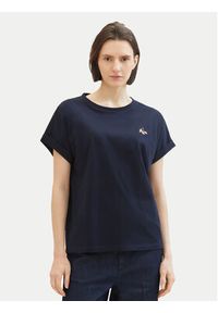 Tom Tailor T-Shirt 1040578 Granatowy Regular Fit. Kolor: niebieski. Materiał: bawełna #6