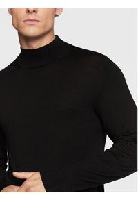 Calvin Klein Sweter Superior K10K110424 Czarny Regular Fit. Kolor: czarny. Materiał: wełna #5