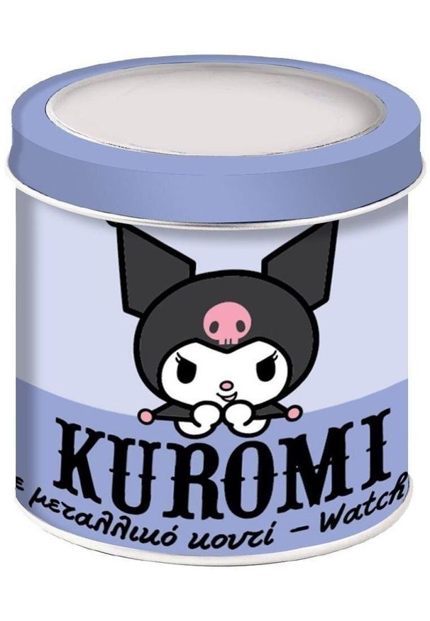Pulio - Zegarek analogowy w puszce Kuromi. Rodzaj zegarka: analogowe