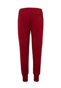 MUUV Spodnie Sneaker Girl damskie kolor czerwony gładkie. Kolor: czerwony. Materiał: bawełna. Wzór: gładki #3