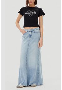 Guess - GUESS Czarny damski t-shirt Narciso. Kolor: czarny #5