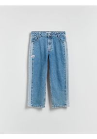 Reserved - Jeansy straight fit - niebieski. Kolor: niebieski