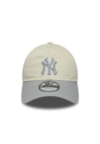 New Era - Czapka baseballowa 9twenty New York Yankees. Kolor: beżowy. Materiał: tkanina