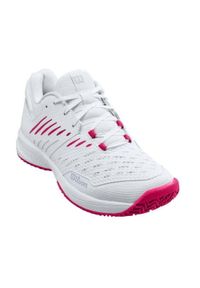 Buty tenisowe damskie Wilson Kaos Comp 3.0. Kolor: biały, wielokolorowy, czerwony. Sport: tenis #1