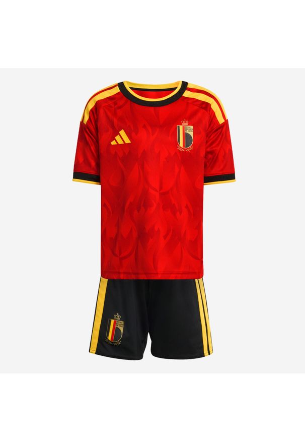 Adidas - Minizestaw piłkarski dla dzieci replika ADIDAS Belgia 26 domowy. Technologia: ClimaCool (Adidas). Sport: piłka nożna